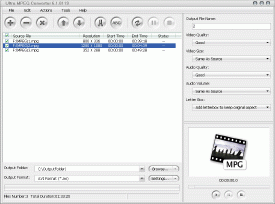 Ultra MPEG Converter Screenshot